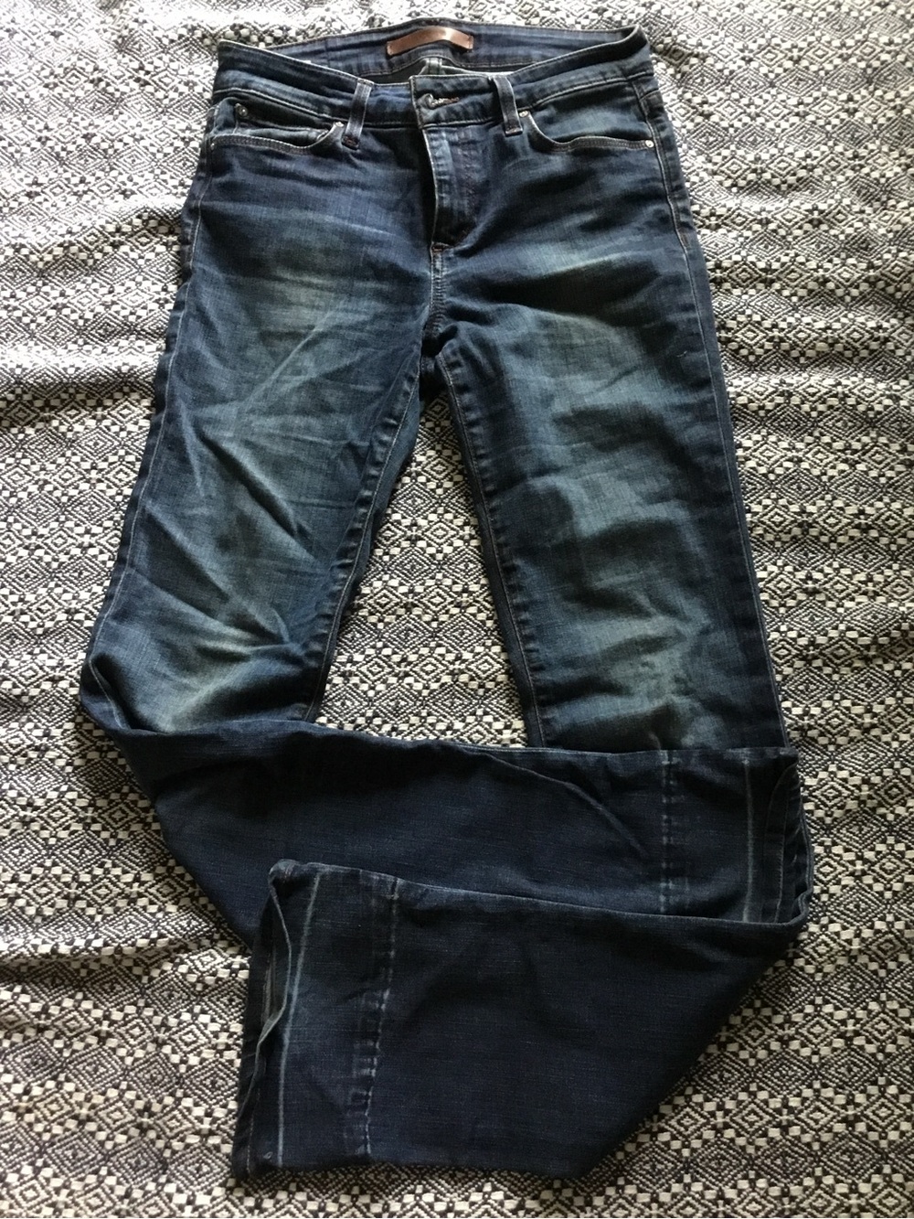 Joe's Jeans Straight Leg Dark Blue Denim